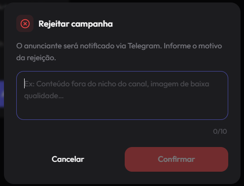 Sistema de Notificação de Rejeição Automatizado